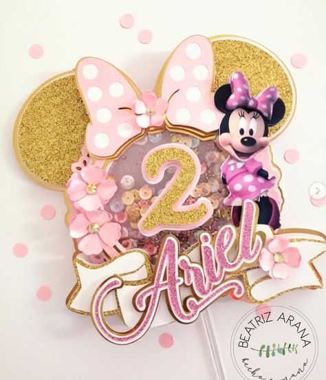 Blue Cake Topper, Shaker Topper, Mouse Cake Topper, Minnie Mouse Cake Topper, 3d Cake Toppers, Minnie Mouse Cake, Blue Cakes, Mouse Cake, Mini Mouse