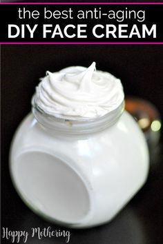 Whipped Face Cream, Diy Anti Aging Cream, Diy Face Cream, Homemade Face Cream, Diy Cream, Diy Anti Aging, Diy Kosmetik, Homemade Lotion, Baking Soda Shampoo