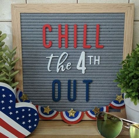 4 Th Of July, 4th Of July Party, July Party, Patriotic Decorations, July 4th, Fourth Of July, The 4, Letter Board, 4th Of July