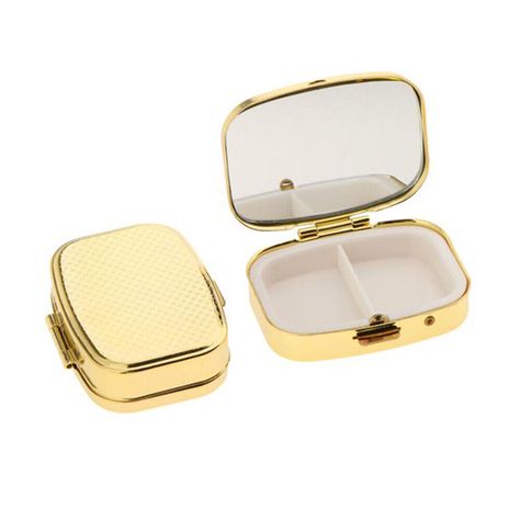 Feature: 【 EASY TO USE 】The daily pill box organizer is great easy to open and close for the elderly kids or people who have arthritis. This prevents any of the pills from accidentally falling out when not in use. 【EASY FOR CARRY 】Pill box is lightweight and compact, carrying case fits into your purse, suitcase, backpack, pocket, gym bag which means that you'll be able to take it anywhere when you travel. 【NO MORE MIXING】2 compartments, suitable for prescription and medication reminder with compartments that are divided into day, you'll be able to make medication and health management simple. 【MAIN MATERIAL】Pill organizer is made of metal materials to keep your pills safety. Sealed, high temperature resistant, waterproof, light weight. 【WITH MIRROR】It takes a makeup mirror, useful table st Pill Box Organizer, Pill Holder, Medicine Storage, Baby Sounds, Pill Organizer, Pill Case, Tablet Holder, Container Organization, Diy Health