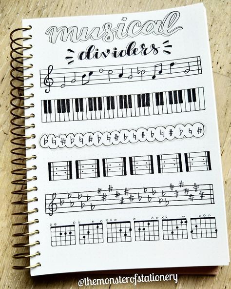 Musical Dividers 🎼🎵🎶🎹😊  #bulletjournal #bujo #bulletjournaltracker #bulletjournalweekly #bulletjournalspread #bulletjournaljunkies #bulletjournalideas #bulletjournaling #bulletjournallove #bulletjournaladdict #bulletjournaljunkie #bulletjournalinspiration #bulletjournalinspo #bujoinspo #bujoinspiration #bujolove #bujotracker #bujoweeklyspread #bujoideas #bujogram #bujolife #bujoweekly #bujocommunity #bujo2019 #bujodoodles #discoverbulletjournal #brushpens #wreaths #headers #banners Bullet Journal September, Journal Topics, Fancy Writing, Bujo Doodles, Bullet Journal Ideas Templates, Journal Fonts, Bullet Journal Tracker, Planner Tips, Bullet Journal Aesthetic