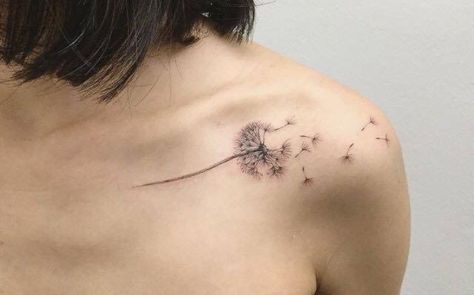 Wrist Tatoo, Dandelion Tattoo Design, Tattoo For Boyfriend, Tiny Wrist Tattoos, Dandelion Tattoo, Poppies Tattoo, Small Pretty Tattoos, Flower Tattoo Shoulder, Weird Tattoos