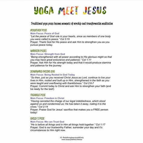 Christian Stretching, Meditation Scripts Yoga, How To Meditate On The Word Of God, Christian Yoga Quotes, Yoga For Christians, Meditation For Christians, Yoga Introduction Script, Guided Savasana Script, Christian Yoga