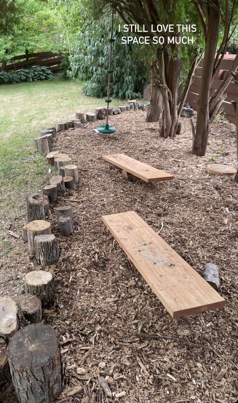 Natural Outdoor Playground, Backyard Play Spaces, Backyard Design On A Budget, Small Backyard Design Layout, Outdoor Play Spaces, Play Area Backyard, Small Backyard Design Ideas, Backyard Kids Play Area, Backyard Design Layout