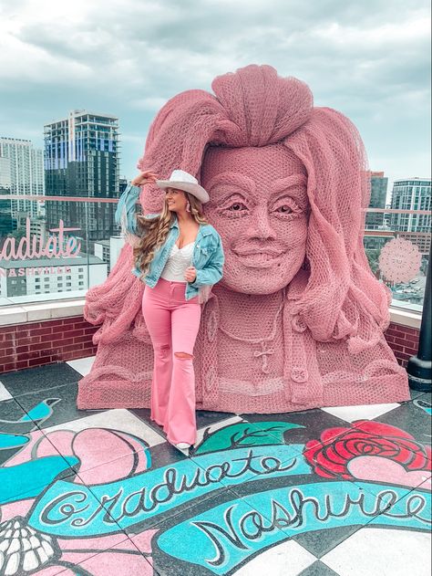 Girly Nashville Outfits, Dolly Parton Concert Outfit, 21st Bday Nashville, White Limozeen Nashville Outfit, 30th Birthday Nashville, Dolly Parton Outfit Ideas, 21st Nashville Birthday, Pink Nashville Outfit, 21st Birthday Nashville