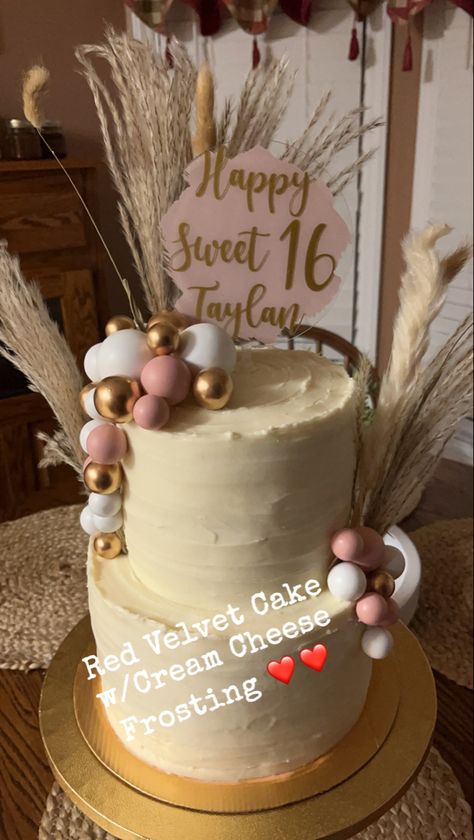 Boho Sweet 16 Ideas, Sweet 16 Birthday Cakes, Country Sweet 16, Twins Cake, Boho Cake, Sweet 16 Birthday Cake, Sweet 16 Cakes, 16 Cake, 16 Birthday Cake