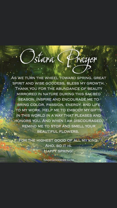 Spring Equinox Prayer, Spring Equinox New Year, Ostara Prayer, Ostara Ideas, Spring Equinox Celebration, Ostara Blessings, Blessed Ostara, Equinox Ritual, Yoga Learning