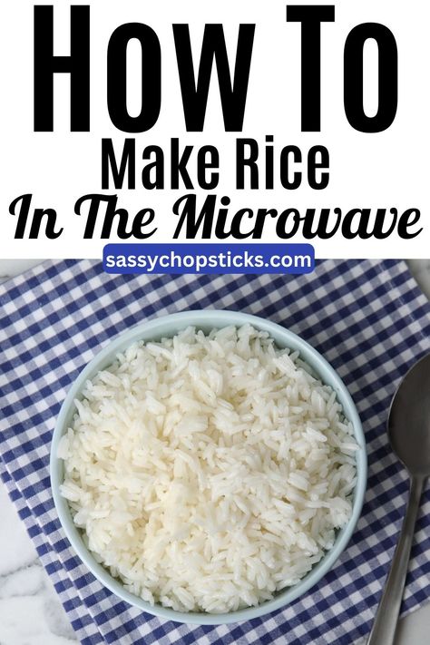 Check out this easy guide to making rice in the microwave. You'll be enjoying perfectly cooked rice in no time! How To Make Rice In The Microwave, Cooking Rice In Microwave, How To Cook Rice In Microwave, White Rice In Microwave, Cook Rice In Microwave, Cook Jasmine Rice, Rice In Microwave, Rice In The Microwave, Making Rice