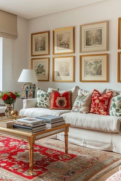 Red Living Room Ideas, Mint Green Room, Green Room Design, Red Living Room, Red Living, Interior Design Your Home, Living Room Red, Classic Interior Design, Colourful Living Room