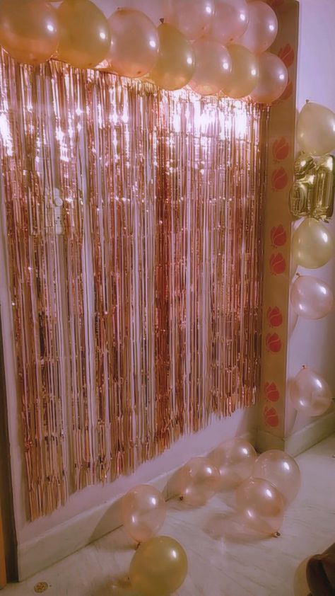 Birthday Ideas Pink And Gold, Pink And Rose Gold Birthday Party Ideas, 13 Birthday Backdrop, Rose Gold 21st Birthday Ideas, Pink And Gold Themed Birthday Party, Rose Gold Birthday Theme, 14th Birthday Decorations, Pink 21st Birthday Ideas, Pink Glitter Birthday Party