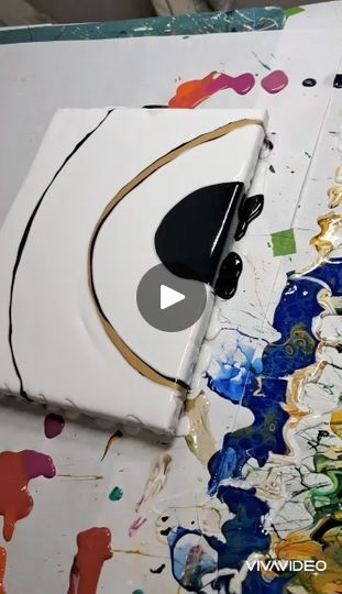 243 reactions · 20 shares | Monochrome Flower Tutorial | Donelle Gale | Donelle Gale · Original audio Paint Pours, Pour Painting, Flower Tutorial, Fluid Art, Hair Dryer, Acrylic Paint, Flower Painting, Dried Flowers, Art Projects