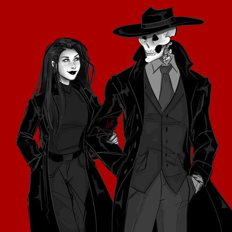 Skulduggery Pleasant And Valkyrie Cain, Skullduggery Pleasant Fanart, Skulduggery Pleasant Fanart, Skeleton Detective, Skulldugery Pleasant, Valkyrie Cain, Skullduggery Pleasant, Dark Fantasy Novels, Skulduggery Pleasant