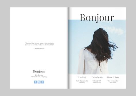 Design a magazine like Kinfolk – Free template edit online Magazine Back Cover Layout, Back Page Of Magazine, Magazine Back Page, Magazine Layout Design Cover, Lookbook Cover, Green Editorial, Booklet Cover Design, Magazine Back Cover, Layout Magazine