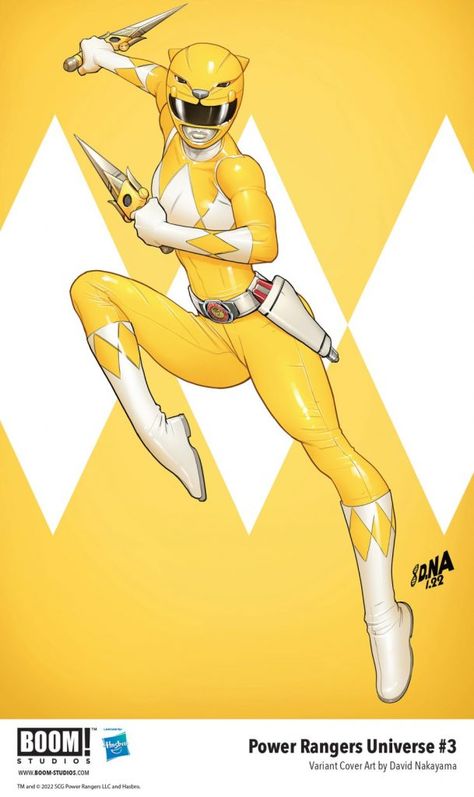 Power Rangers Tattoo, David Nakayama, Trini Kwan, Power Rangers Poster, Power Rangers Ninja Steel, Yellow Ranger, Pink Power Rangers, Power Rangers Fan Art, Power Rangers Art