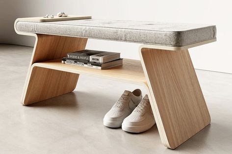 10 Most Innovative Designs Of 2023: Furniture - Yanko Design Space Optimization, Shoe Rack Bench, Milan Furniture, Foldable Desk, Wooden Shoe Racks, Innovative Furniture, Wooden Sofa, Contemporary Living Spaces, Conceptual Design