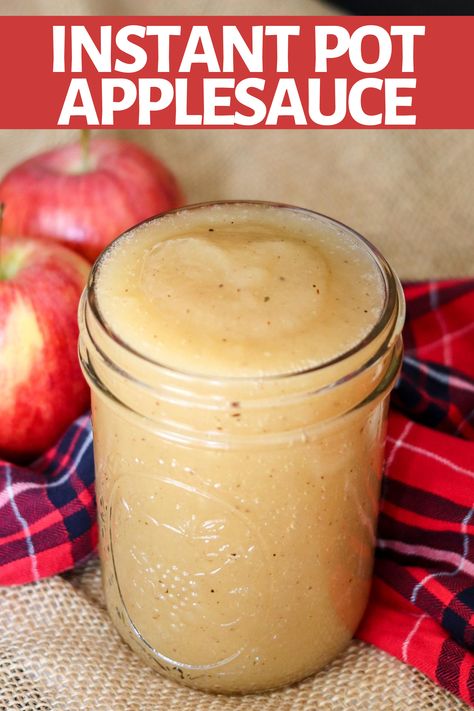 Instant Pot Applesauce (no added sugar) Fresh Applesauce, Pressure Cooker Applesauce, Instant Pot Applesauce, 21 Day Fix Snacks, 21 Day Fix Breakfast, Yummy Fall Recipes, Apple Sauce Recipes, Dinner Plans, Dump Meals