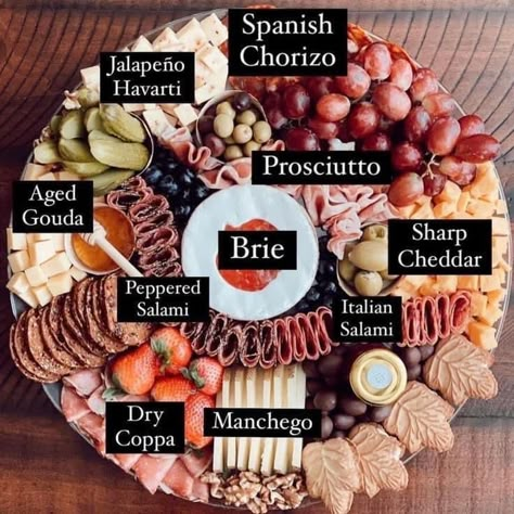 Original Charcuterie Board, Charcuterie Board Healthy Ideas, Pate Charcuterie Board, Easy Grazing Board Ideas, Fancy Meat And Cheese Board, Cheese Board Recipes, Meat And Cheese Board Ideas Simple, Small Circle Charcuterie Board, Charcuterie Board Ideas Circle