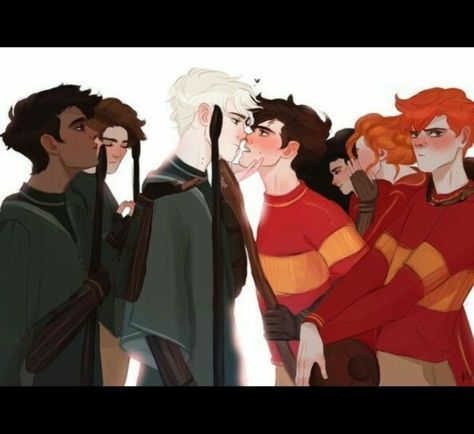 Drarry Fan Art, Blaise Harry Potter, Fanfiction Recommendations, Hp Ships, Draco Malfoy Fanart, Community Photos, Drarry Fanart, Harry Draco, Gay Harry Potter