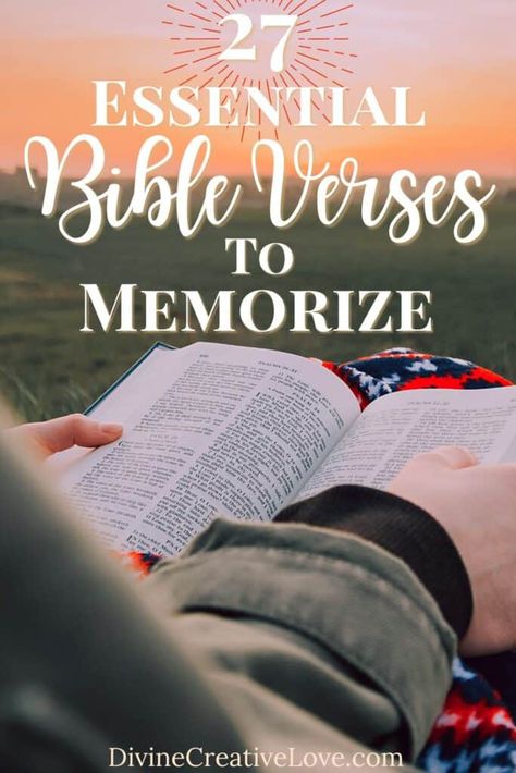 Looking for the most essential Bible verses to memorize? These 27 verses include a variety of important Biblical topics! Old Testament Verses, Verses To Memorize, Isaiah 55 11, Salvation Prayer, Bible Topics, Prayer Life, Prayer Verses, Memory Verse, Christian Blogs