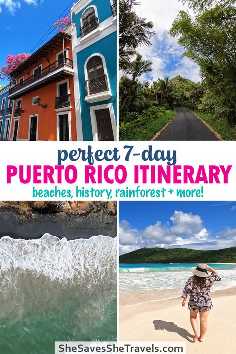 Puerto Rico Travel Guide - She Saves She Travels Puerto Rico Itinerary, Puerto Rico Travel Guide, Puerto Rico Travel, Puerto Rico Vacation, Relaxing Vacations, Caribbean Travel, Island Hopping, United States Travel, North America Travel