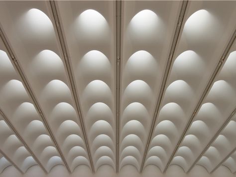 High Museum of Art on Behance Warehouse Skylight, Porch Skylights, High Museum Of Art Atlanta, Arch Ceiling, Ceiling Architecture, Architecture Ceiling, High Museum Of Art, Genova Italy, Roof Lights