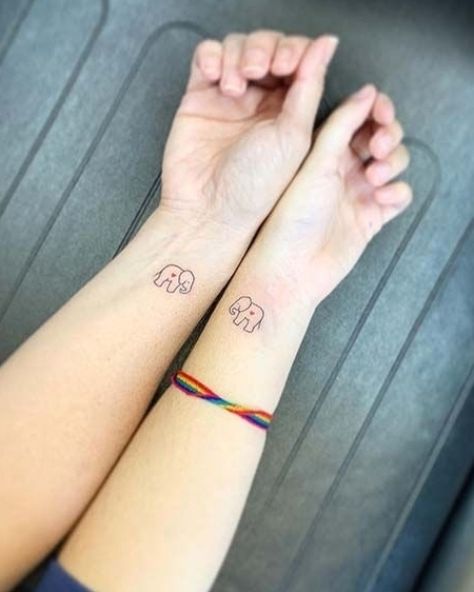 Cute Best Friend Tattoos, Matching Bff Tattoos, Matching Friend Tattoos, Tier Tattoo, Matching Best Friend Tattoos, Bestie Tattoo, Triangle Tattoos, Bff Tattoos, Friendship Tattoos