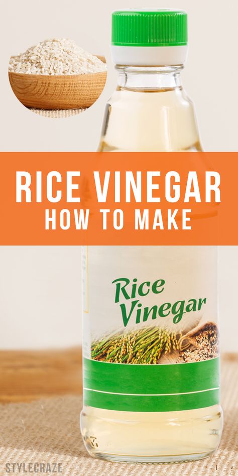 How To Make Vinegar, Benefits Of Rice, Infused Vinegars, Seasoned Rice Vinegar, Fermentation Recipes, Vinegar Uses, Rice Wine Vinegar, Cooking Basics, Asian Cooking