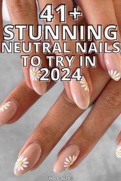 Neutral Nail Designs, Simple Spring Nails, Nail Color Trends, Spring Nail Trends, Cute Spring Nails, Spring Nail Colors, Vacation Nails, Neutral Nails, Beauty Nail