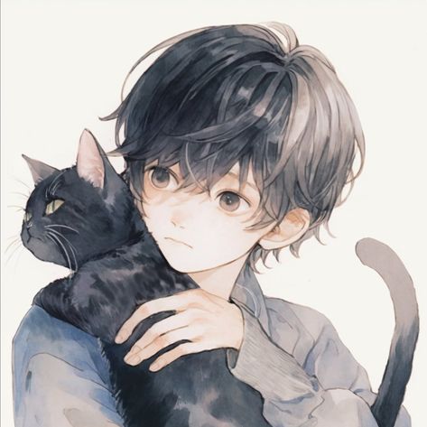 Anime Picture Hd, Anime Head, Ghibli Artwork, Cute Doodles Drawings, Cool Anime Guys, Anime Child, Anime Animals, Anime Cat