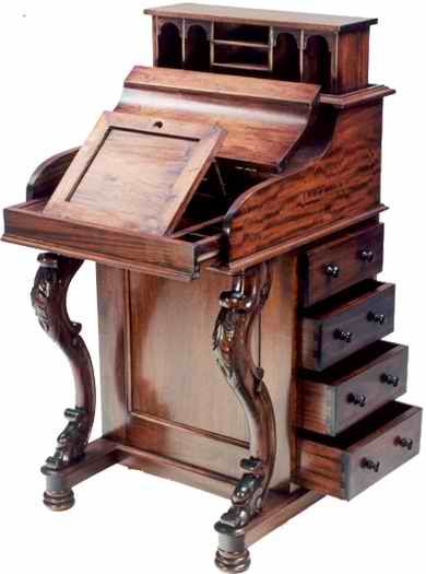 Davenport w/hidden compartment? Concealment Furniture, Organizing Products, Furniture Upcycle, Woodworking Ideas, Upcycled Furniture, Antique Collection, Antique Furniture, Need This, Woodworking