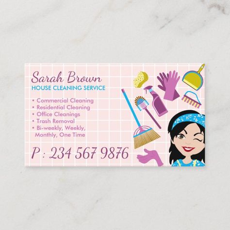 Janitorial Cleaning Services, Maid Cleaning Service, Innovative Business Cards, Cleaning Service Logo, Business Cards Layout, Qr Code Business Card, Cleaning Business Cards, House Cleaning Services, Cleaning Business