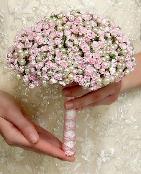 Craft ideas 2999 - Pandahall.com Roses And Pearls, Bling Bouquet, Beaded Bouquet, Jeweled Bouquet, Bride's Bouquet, Wedding Brooch Bouquets, Brooch Bouquet, Brooch Bouquets, Wedding Brooch