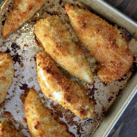 Baked Parmesan Chicken, Chicken Strips Recipe, Keto Buffalo Chicken, Baked Chicken Strips, Buffalo Chicken Tenders, Parmesan Chicken Tenders, Chicken Tenders Recipe, Oven Baked Chicken Parmesan, Baked Chicken Parmesan