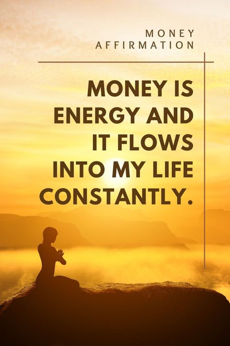 Money is energy and it flows into my life constantly. Money Flow, Money Is Energy, Money Energy, Money Is Energy Quotes, The Energy Of Money, Attracting Wealth And Prosperity, Money Meditation Wealth, Manifest Wealth And Abundance, Affirmation Money Wealth