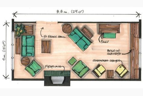 Charming furniture - truly Super creative pin number 2887186098 Long Living Room Layout, Awkward Living Room Layout, Large Living Room Layout, Long Narrow Living Room, Rectangular Living Rooms, Small Living Room Furniture, Cute Living Room, Long Living Room, Narrow Rooms