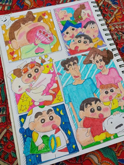 Shinchan Cute Drawing Easy, Sinchan Drawing Sketches, Doraemon Journal, Shinchan Cute Drawing, Shinchan Doodle Art, Shinchan Doodle, Cute Shinchan Drawing, Shinchan Sketch, Shin Chan Drawing