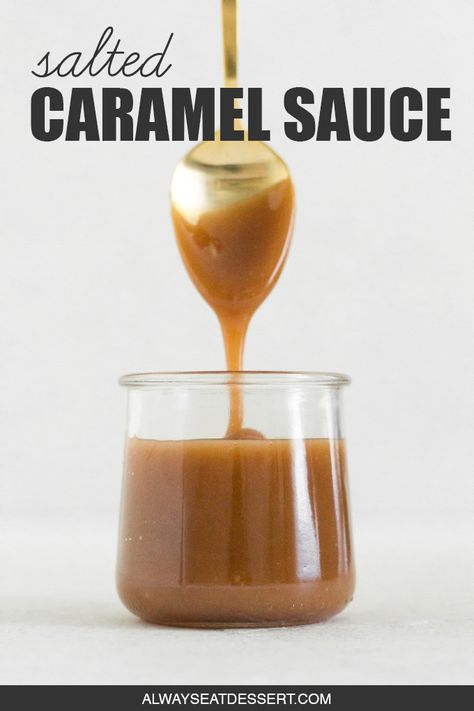 Salted Caramel Sauce Recipe, Caramel Recipe Easy, Microwave Caramels, Caramel Sauce Recipe, Homemade Salted Caramel, Caramel Recipes Sauce, Apple Cider Caramels, Vegan Caramel, Homemade Caramel Sauce