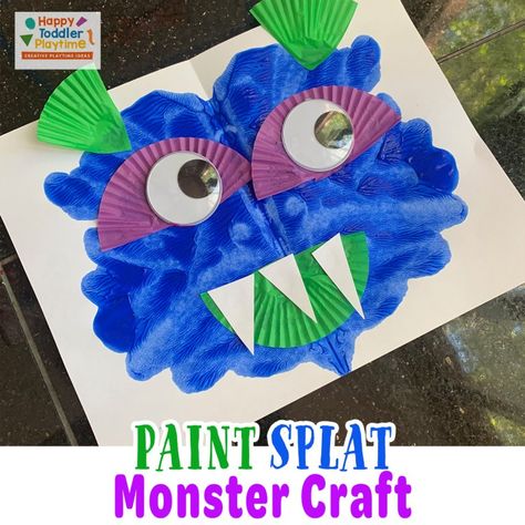 Pre K Monster Craft, Monster Theme Classroom Preschool, Monster Art For Preschool, Monsters For Preschoolers, Monster Prek Activities, Monster Art Activities For Preschool, Monster Preschool Art, M Is For Monster Preschool, Monster Craft For Preschool