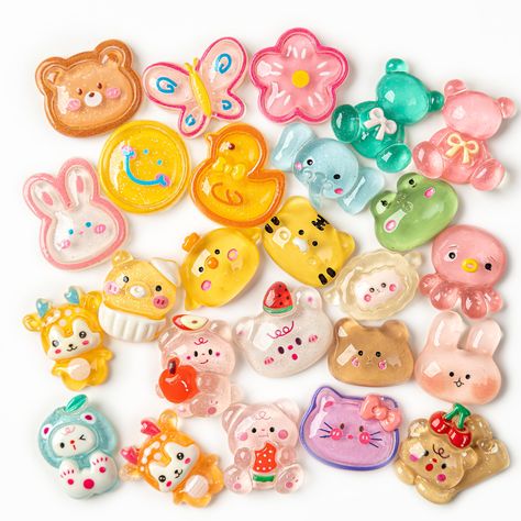 PRICES MAY VARY. 【Material】 Resin.Our Products Adopt The New Resin Synthesis Technology, Accessories Light Weight, Bright Color, Not Easy To Damage, Not Easy To Fade, Can Be Used For A Long Time. 【FUNNY DIY】 LEEXINLUU- Slime Charms Cultivate Children'S Creativity And Imagination, Bring Them A Lot Of Fun And Help Them Relieve Stress. When They Play The Slime Charms With Slime, It Is Also A Fun Way To Interact With Friends And Family. 【Variety of styles】The resin flatback contains a variety of com Disney Clay Charms, Kawaii Clay Charms, Cute Clay Charms, Girly Crafts, Epoxy Stickers, Amazon Things, Slime Charms, Calendar Notebook, Ios Ideas