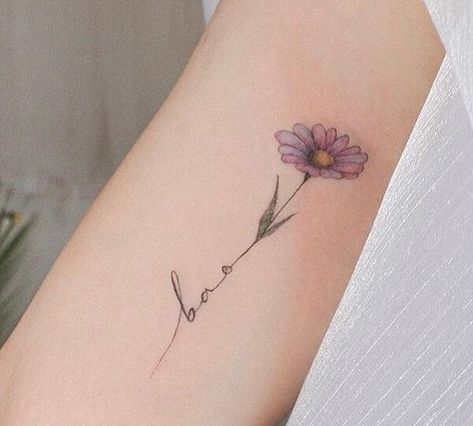 The 9 Best Aster Flower Tattoo Designs: What Does it Mean? Aster Flower Tattoo Design, Blue Aster Flower, Yellow Flower Tattoos, Aster Flower Tattoo, Aster Tattoo, Aster Flower Tattoos, Name Flower Tattoo, Purple Flower Tattoos, Violet Flower Tattoos