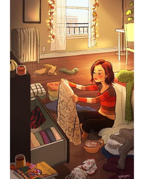 16 Drawings Describe People Who Are Happy To Live Alone - 9GAG Illustration Art Girl, Art And Illustration, Dreamy Art, Girls Cartoon Art, Girly Art, 그림 그리기, Life Art, Animation Art, Cartoon Art