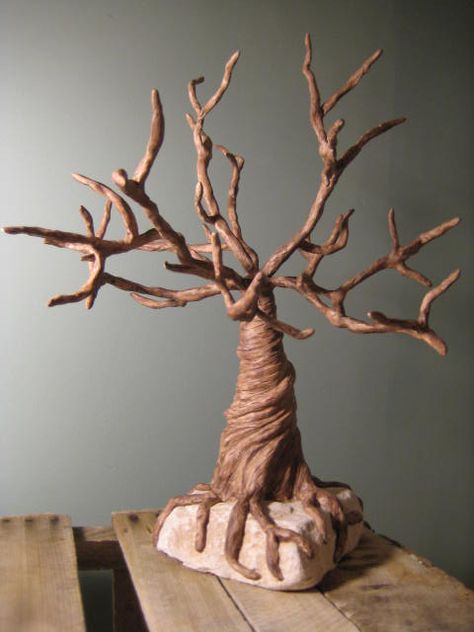 Clay Trees Sculpture, Abstract Tree Sculpture, Ceramic Tree Sculpture, Clay Tree Sculpture, Tree Ceramics, Clay Tree, Dry Tree, Nostalgia Art, Tree Statues