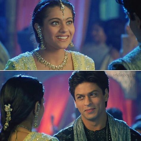 Qubool Hai ❤️✨ Mujhe Bhi K3g Outfits, Srk Kajol, Kabhi Khushi Kabhie Gham, Shahrukh Khan And Kajol, Shah Rukh Khan Movies, Srk Movies, Vintage Bollywood Aesthetic, 90s Bollywood Aesthetic, 90s Actors