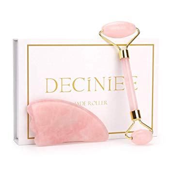 deciniee jade roller This Weeks Best Amazon Deals Include Two Mascaras for the Price of One Face Massage Roller, Jade Face Roller, Dark Circles Around Eyes, Quartz Roller, Facial Massage Roller, Eye Roller, Rose Quartz Healing, Jade Crystal, Natural Facial