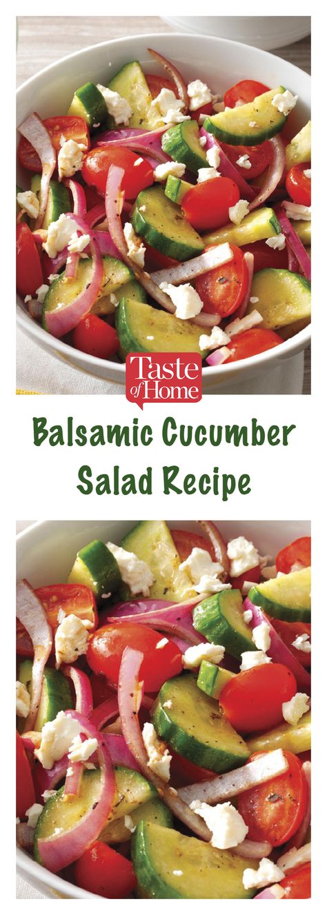 Cucumber Tomato Feta Balsamic Salad, Cucumber Salad With Balsamic Vinegar, Cucumber Balsamic Salad, Balsamic Vinegar Salad Recipes, Tomato Cucumber Feta Salad Balsamic, Tomatoes And Balsamic Vinegar, Cucumber Tomato Red Onion Feta Salad, Cucumber Salad Balsamic Vinegar, Balsamic Cucumber Tomato Salad