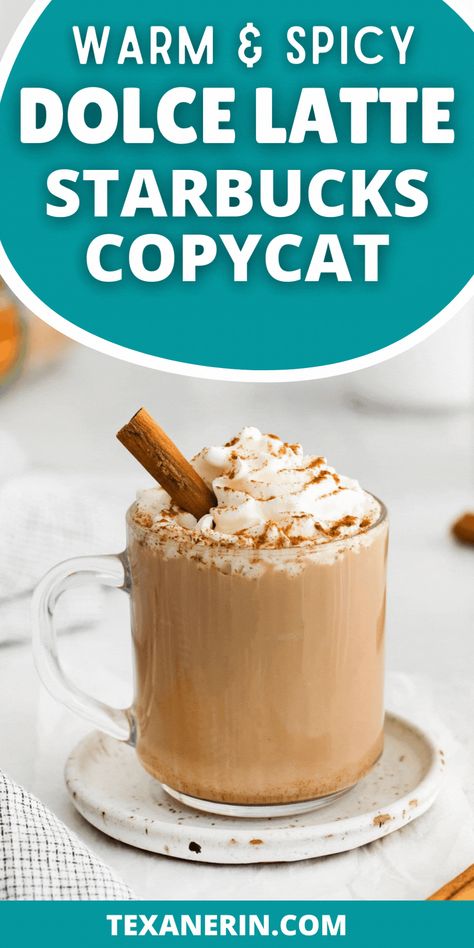 Craving the cozy flavors of a Starbucks Cinnamon Dolce Latte? Try this easy copycat recipe and enjoy a warm, coffee drink right at home! Perfect for chilly mornings, this specialty coffee recipe combines cinnamon, caramel, and espresso for a perfect autumn treat. How To Make A Cappuccino, Specialty Coffee Recipes, Espresso Coffee Recipes, Cinnamon Latte Recipe, Starbucks Cinnamon Dolce Latte, Cinnamon Dolce Latte Recipe, Speciality Coffee Recipes, Coffee Recipes At Home, Cappuccino Recipe