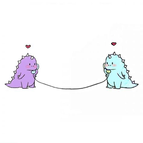 Cute Dino Matching Pfp, Dino Bff Wallpaper, Cute Dino Background, Bff Wallpaper For 2 Phones Aesthetic, Matching Dino Wallpaper, Cute Dino Pfp, Matching Wallpapers Bff For 2 Aesthetic, Cute Friendship Drawings, Two Bff Wallpaper