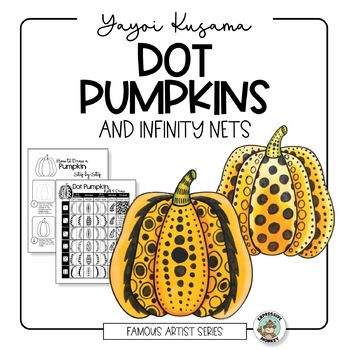 Pumpkin Art Lesson, Pumpkin Art Project, Halloween Art Lessons, Yayoi Kusama Pumpkin, Pumpkin Template, Fall Art Projects, Collage Art Projects, Art Lessons For Kids, Elementary Art Projects