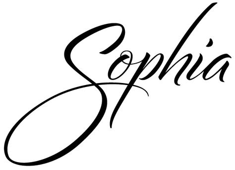 Baby girl Sophia Tattoo Name Daughters, Sophia Tattoo Name, Sophia Name Design, Sofia Name Design, Sophie Name Tattoo Design, Sophia Tattoo, Sophia In Cursive, Farsi Tattoo, Sophia Name