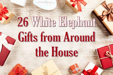 Many white elephant gift exchanges call for silly, strange, or humorous gifts. Most of us have items around our homes that make perfect gifts for these! White Elephant Gift Ideas Funny Diy, White Elephant Gift Exchange Ideas Funny, Diy Christmas Gifts Funny, White Elephant Christmas, White Elephant Gift Ideas, Elephant Gift Ideas, Best White Elephant Gifts, Gift Ideas For Family, Silly Gifts